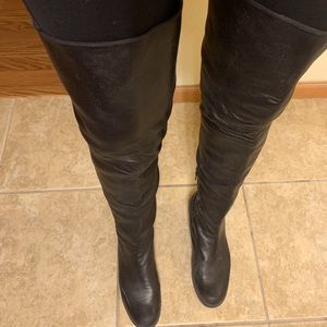 Stuart Weitzman Leather Over the Knee boots. Soft, supple leather boot. Size 9